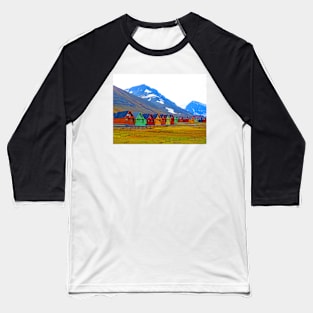 A group of houses at Longyearbyen. Svalbard Baseball T-Shirt